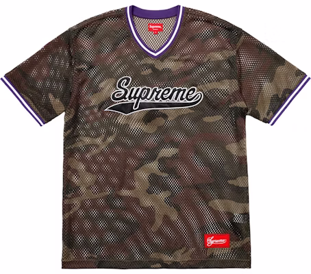 Supreme 網眼棒球上衣 - 叢林迷彩 Buy Supreme 網眼棒球上衣 - 叢林迷彩