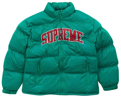 Supreme Jaket Puffer Jersi Mesh Hijau Buy Supreme Jaket Puffer Jersi Mesh Hijau