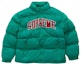 Buy Supreme Jaket Puffer Jersi Mesh Hijau