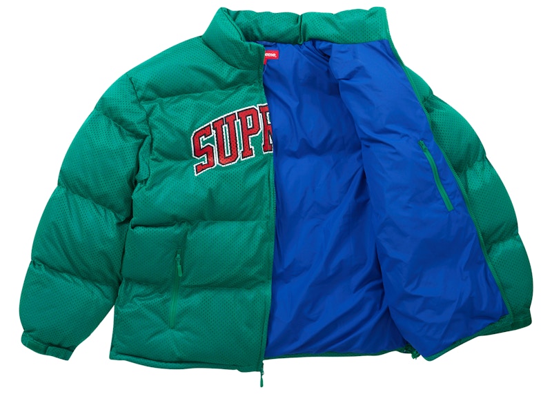 Order シュプリーム メッシュ パファージャケット (緑)
