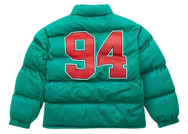 Lookbook シュプリーム メッシュ パファージャケット (緑)
