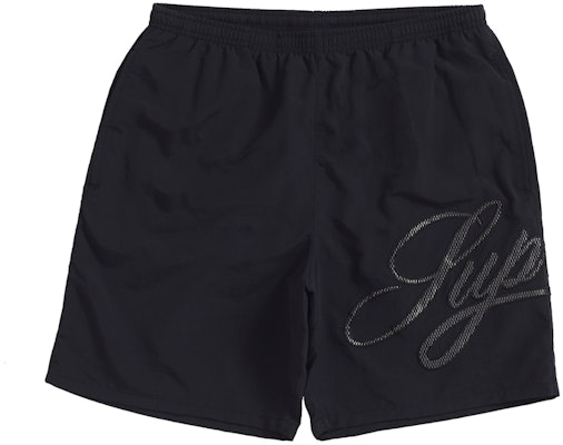 Supreme Mesh Script Water Short Black Buy Supreme Mesh Script Water Short Black