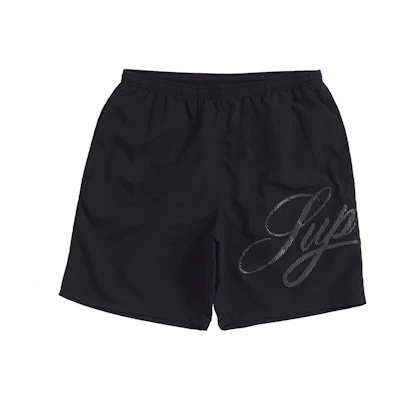 Supreme Mesh Script Water Short Black