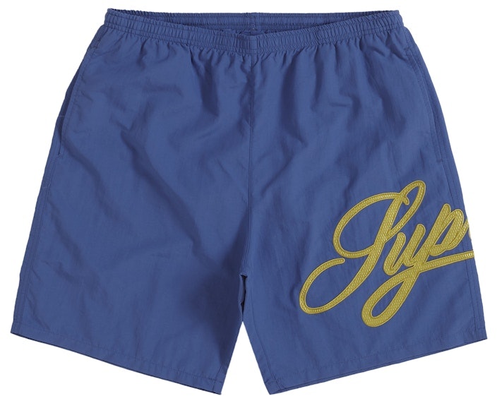 supreme-mesh-script-water-short-light-navy