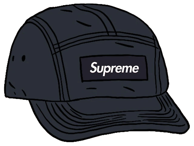 supreme-mesh-seersucker-camp-cap-black