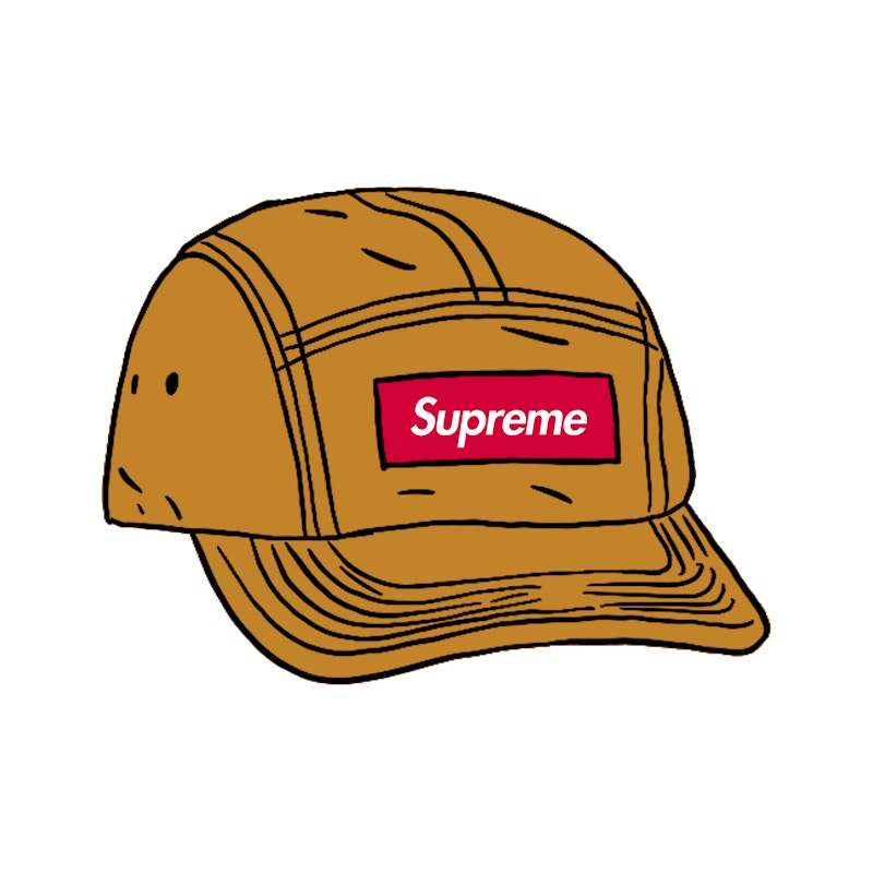 Supreme Mesh Seersucker Camp Cap Tan