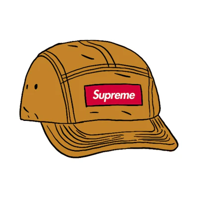 Supreme Mesh Seersucker Camp Cap Tan