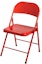 Buy Supreme Metal Folding Chair Red