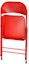 Order Supreme Metal Folding Chair Red