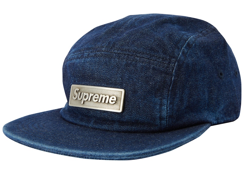Buy Supreme Topi Camp Metal Biru
