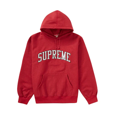 Supreme Metallic Arc Hooded Sweatshirt (SS23) Red