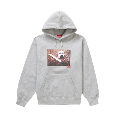 Supreme MF DOOM Hooded Sweatshirt Heather Grey