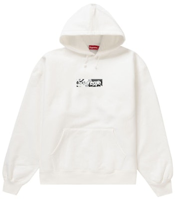 Supreme Sudadera Blanca con Logo de Caja Miami Buy Supreme Sudadera Blanca con Logo de Caja Miami
