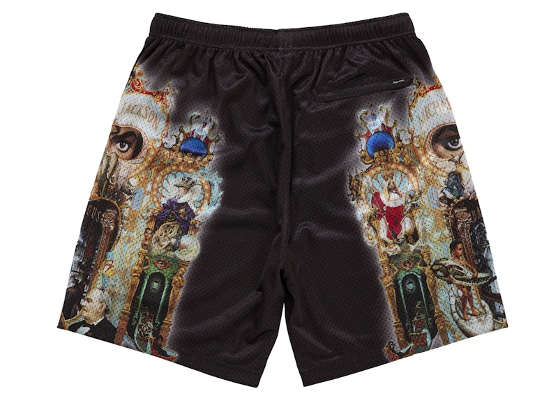 Order Supreme 迈克尔杰克逊 Dangerous 网眼短裤 黑色