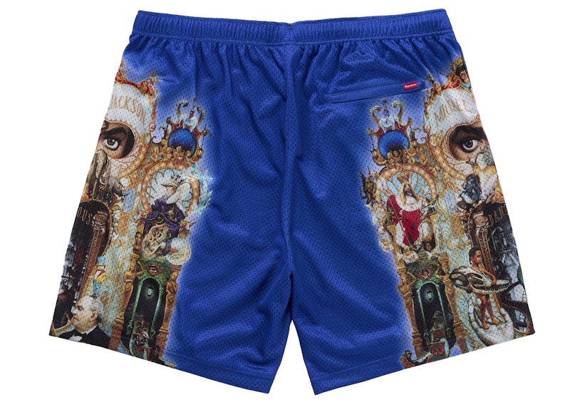 Order Supreme Michael Jackson Dangerous Mesh Short Royal Biru.