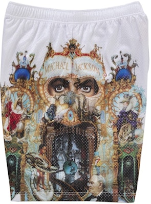 Supreme Michael Jackson Dangerous Pantalón Corto de Malla Blanco Lookbook Supreme Michael Jackson Dangerous Pantalón Corto de Malla Blanco