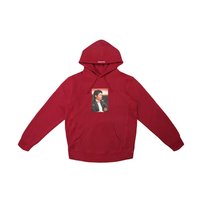Supreme Michael Jackson Hooded Sweatshirt Cardinal