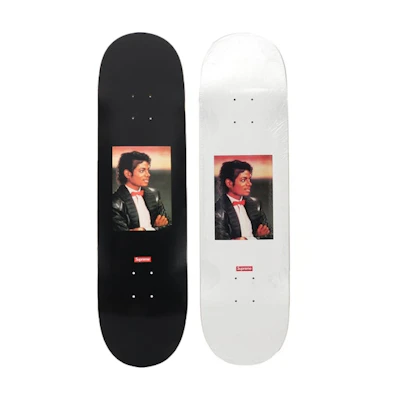 Supreme Michael Jackson Skateboard Deck Black/White Set