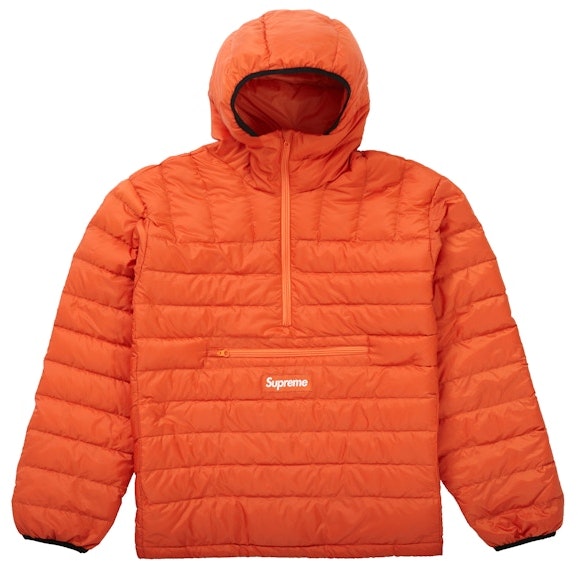 supreme-micro-down-half-zip-hooded-pullover-fw-21-dark-orange