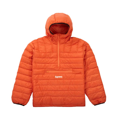 Supreme Micro Down Half Zip Hooded Pullover (FW21) Dark Orange
