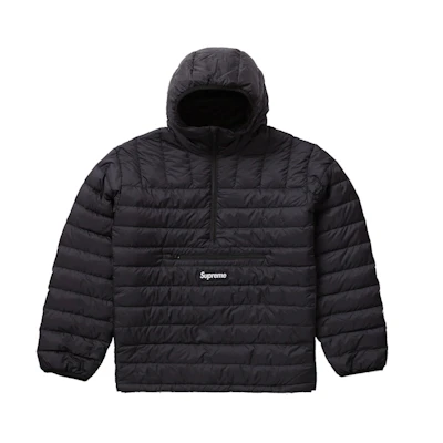 Supreme Micro Down Half Zip Hooded Pullover (FW21) Black