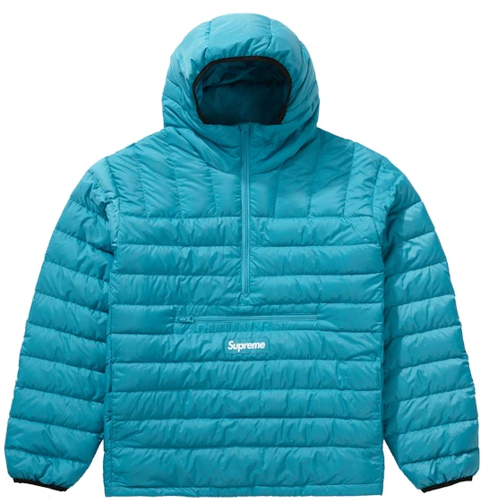 supreme-micro-down-half-zip-hooded-pullover-fw-21-teal