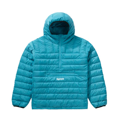 Supreme Micro Down Half Zip Hooded Pullover (FW21) Teal