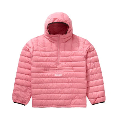 Supreme Micro Down Half Zip Hooded Pullover (FW21) Pink