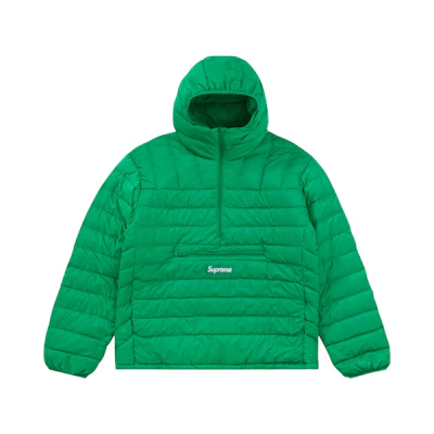 Supreme Micro Down Half Zip Hooded Pullover (FW22) Green