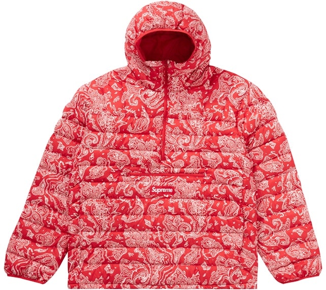 supreme-micro-down-half-zip-hooded-pullover-fw-22-red-paisley