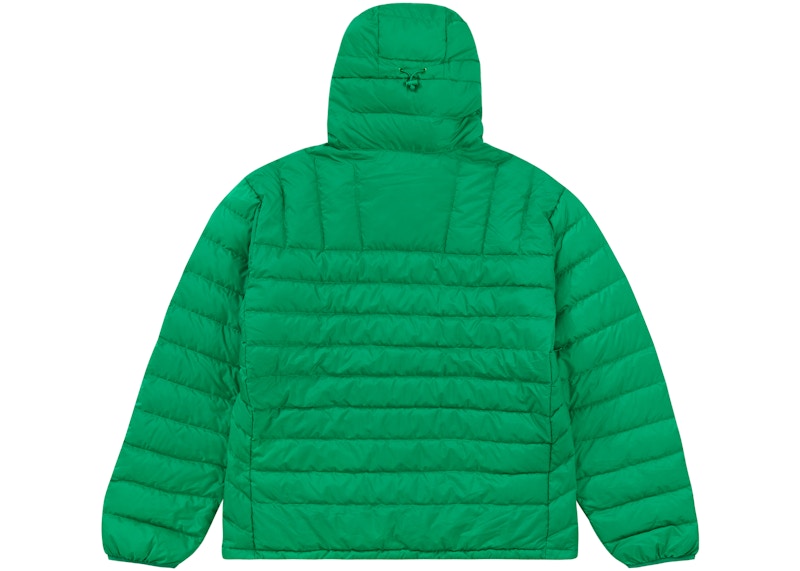 Order Supreme Micro Down Half Zip Hooded Pullover (FW22) Green