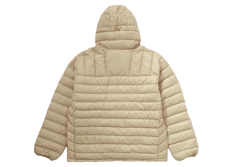 Order シュプリーム マイクロダウン ハーフジップフーディ (FW22) タン
