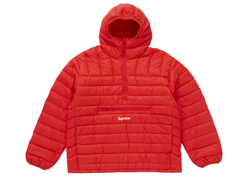 Supreme Micro Down Half Zip Hooded Pullover (FW24) Dark Orange