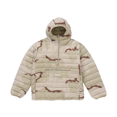 Supreme Micro Down Half Zip Hooded Pullover (FW24) Desert Camo
