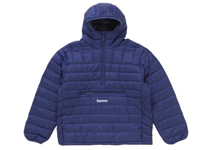 Supreme Micro Down Half Zip Hooded Pullover (FW24) Navy