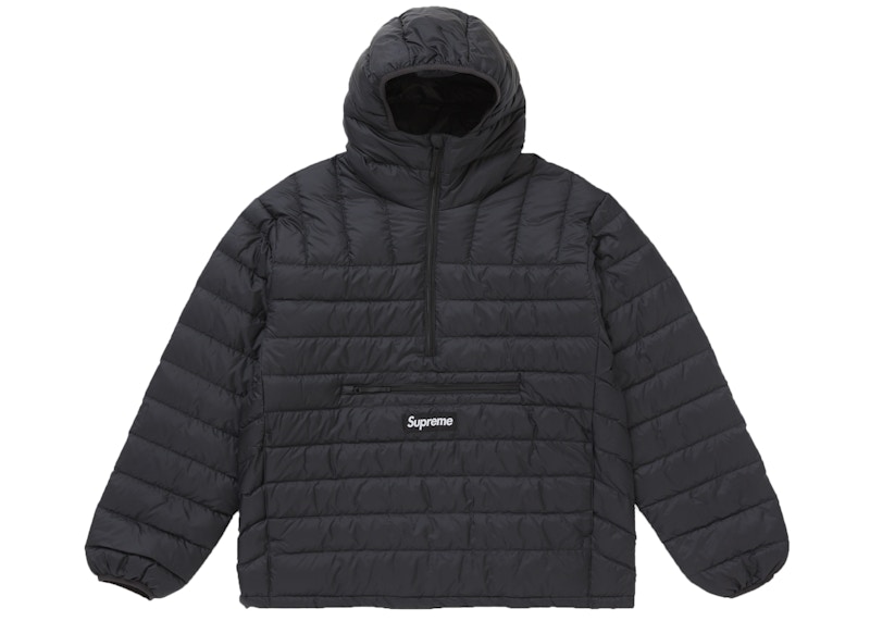 Supreme Micro Down Half Zip Hooded Pullover (FW24) Black
