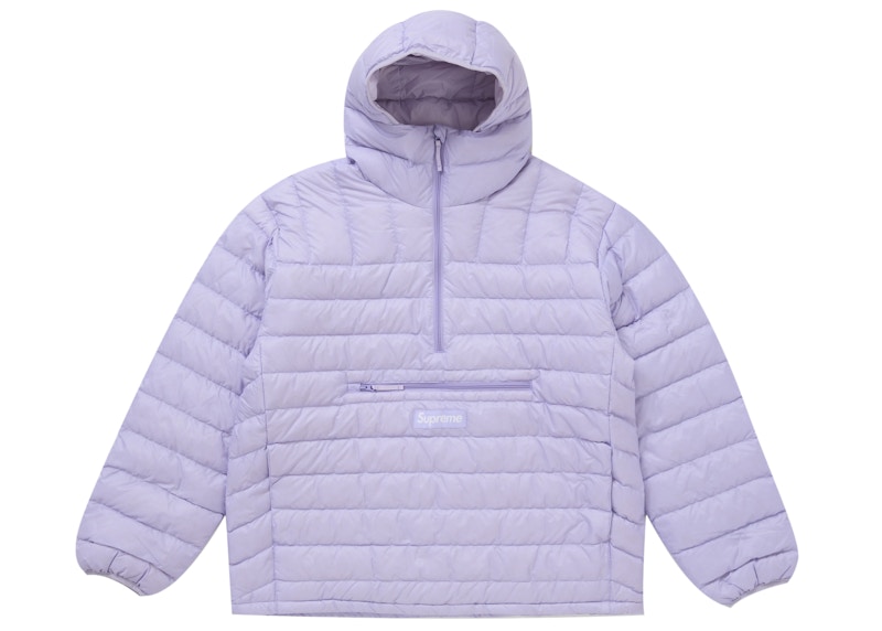 Supreme Micro Down Half Zip Hooded Pullover (FW24) Lilac