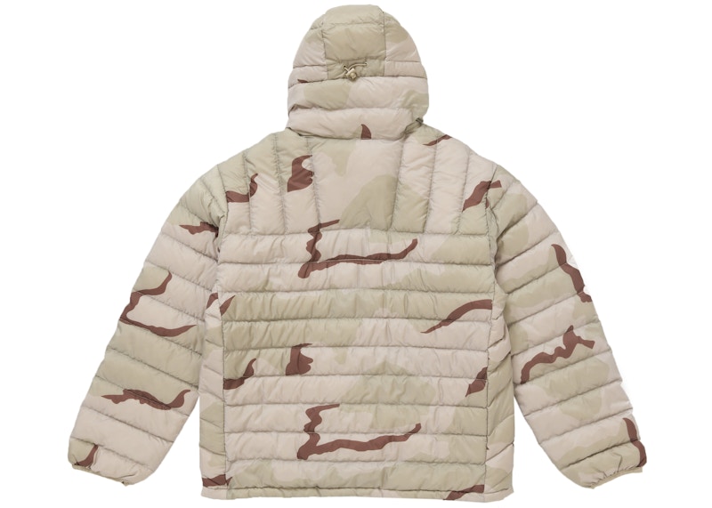 Order 슈프림 마이크로 다운 하프 집 후드 풀오버 (FW24) 데저트 카모