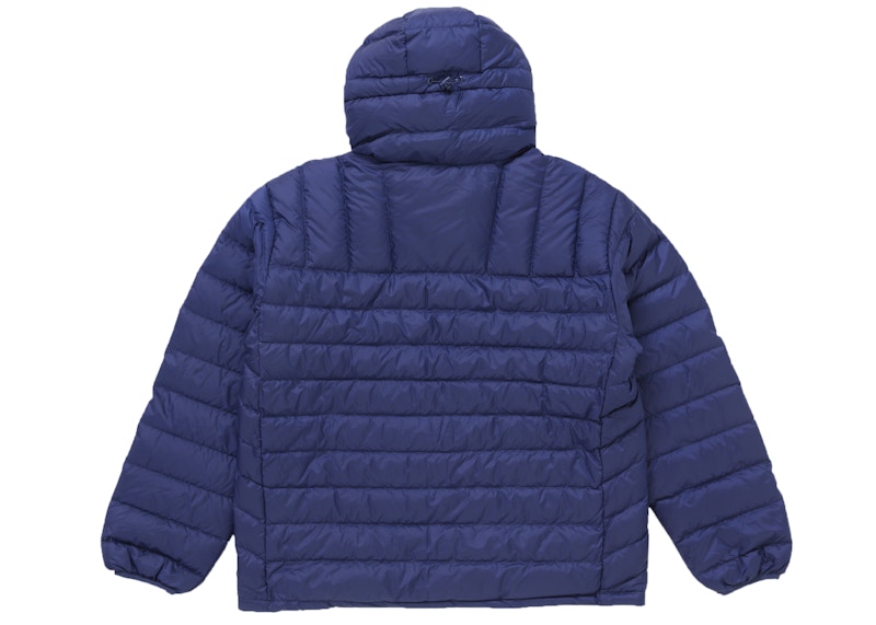 Order Supreme Micro Down Sudadera Capucha Cierre Medio (FW24) Azul Marino