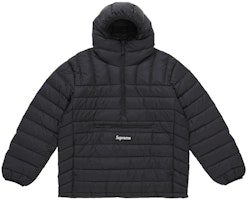Supreme Micro Down Half Zip Hooded Pullover (FW25) Black Supreme Micro Down Half Zip Hooded Pullover (FW25) Black