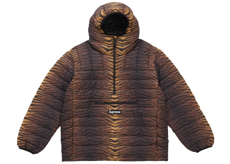 Supreme Micro Down Half Zip Hooded Pullover (FW25) Tiger