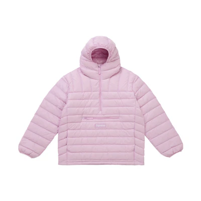 Supreme Micro Down Half Zip Hooded Pullover (FW25) Light Pink