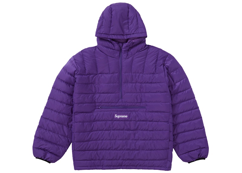 Buy Supreme Micro Down Sudadera Media Cremallera con Capucha Morada
