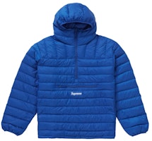 Supreme Micro Down Half Zip Hooded Pullover Royal Supreme Micro Down Half Zip Hooded Pullover Royal