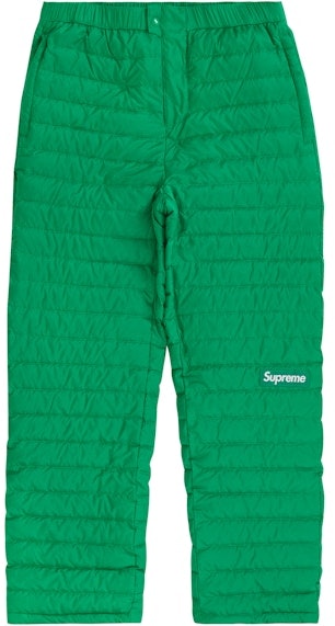 supreme-micro-down-pant-fw-22-green