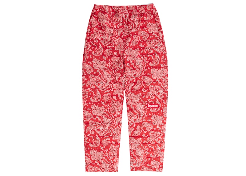 Supreme Micro Down Pant (FW22) Red Paisley