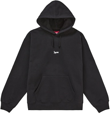 Supreme Micro Logo Hooded Sweatshirt (FW24) Black Buy Supreme Micro Logo Hooded Sweatshirt (FW24) Black