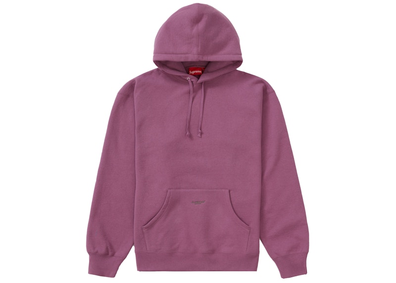 シュプリーム マイクロロゴ パーカー 紫 を購入 - Novelship