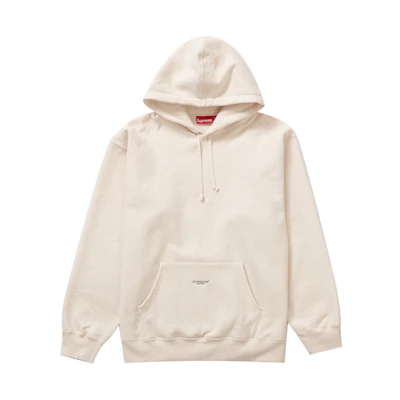 Supreme Micro Logo Hooded Sweatshirt (SS22) 'Natural'