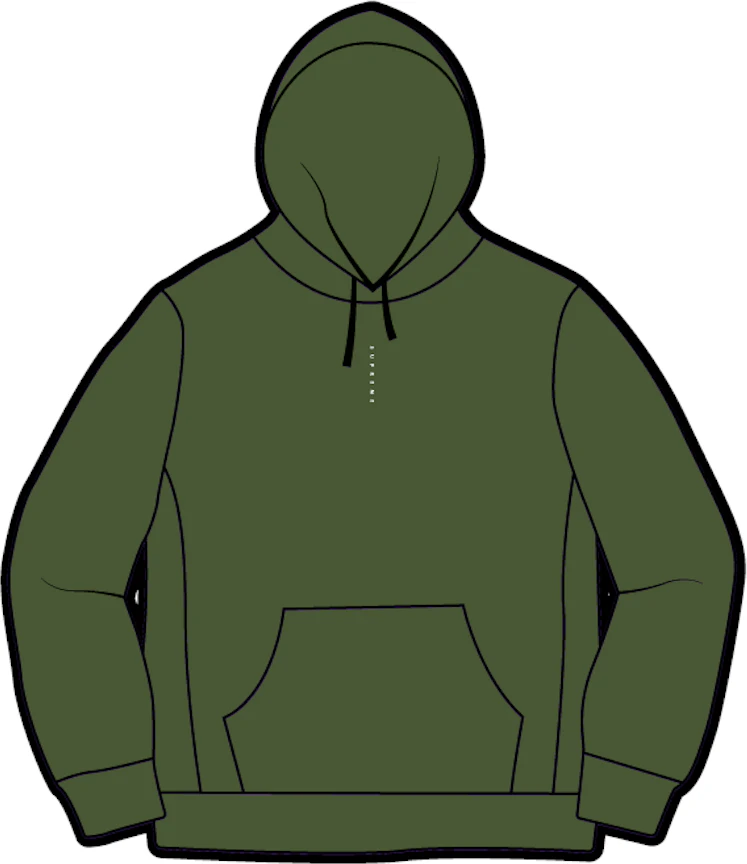 supreme-micro-logo-hooded-sweatshirt-green
